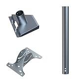YROHGKPN Robuste Wand/Dachmontage Mit Verstellbarem Winkelrohradapter Für Satelliten Und Internetsysteme. Rohradapterbasis
