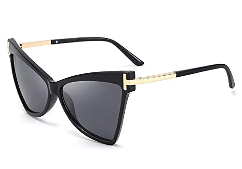 FEISEDY Fashion Women Cateye Sunglasses Retro Oversized Cat Eye Shades Chic Style T Sign B2649 FEISEDY Fashion Women Cateye Sunglasses Retro Oversized Cat Eye Shades Chic Style T Sign B2649