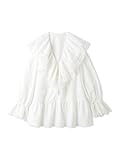 [ファーファー] フリルカラーチュニックブラウス RWFT244057 レディース OWHT