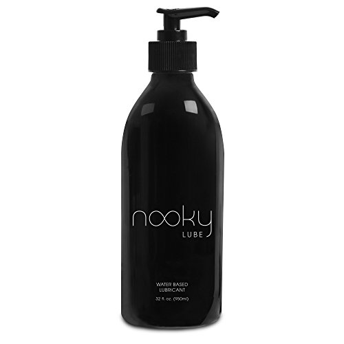 Personal Lubricant. Nooky Lube Natural Water Based Lubes for Men and Women. Made in USA. (32oz)