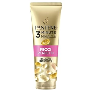 Pantene Balsamo 3 Minute Miracle Ricci Perfetti, Per Ricci Crespi, Pro-V e Active Nutri-Plex 220ml
