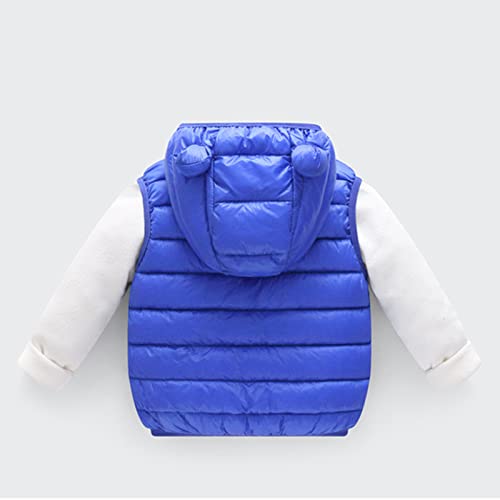 Baby Boys Girls Hooded Puffer Vest Winter Lightweight Sleeveless Bear Ears Zipper Up Jacket Padded Waistcoat Outerwear Coat4
