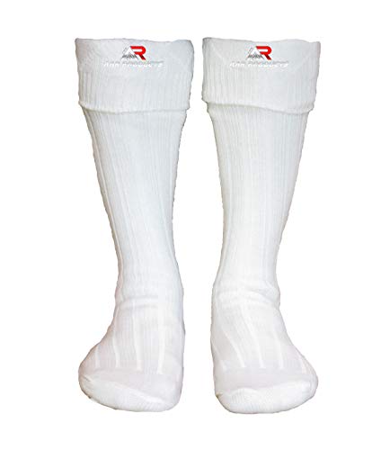 AAR Scottish Highland Wear Wool Blend Hose Mens Socks Kilt Accessories White Small2