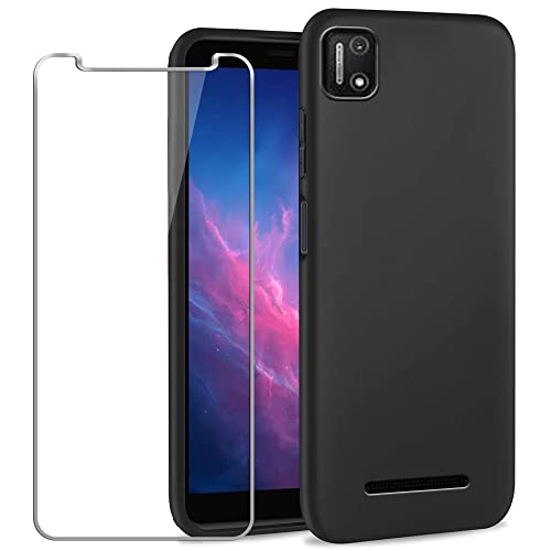 Coque Cloud Stratus C7 fine protection silicone noir haute résistance avec verre
