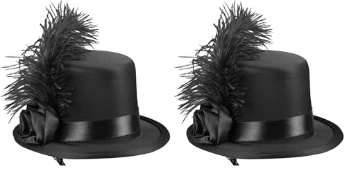 Boland 76328 - Haar-Accessoire Juliette, Mini-Hut mit Clip, Kostüm, Charleston, Karneval, Mottoparty, Themenparty