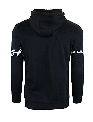 Screenshot-H1122 Mens Urban Hip Hop Premium Fleece Hoodie - Head Lifting Paisley Cartoon Teddy Bear Fashion Hooded Sweatshirt-Black/Black-Small #TOP4