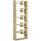 ESTILO MODERNO: Estantería de diseño moderno y original, que combinará fácilmente con el resto de tus muebles, aportando un toque de elegancia allá donde la coloques. Adecuada para tener en la sala de estar, estudio u oficina