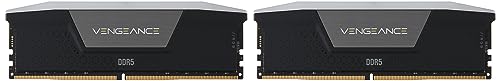Corsair Vengeance RGB DDR5 64GB (2x32GB) 5200Mhz C40 Memoria optimizada de Intel (Iluminación dinámica RGB en Diez Zonas, Regulación de Voltaje a Bordo, perfiles XMP 3.0 Personalizados) Negro