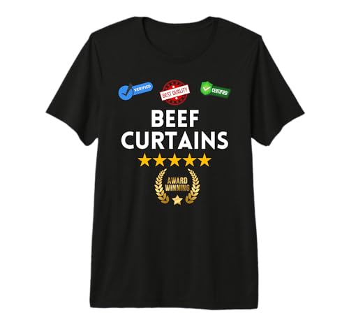 Fun Graphic Beef Curtains Tri-blend T-Shirt