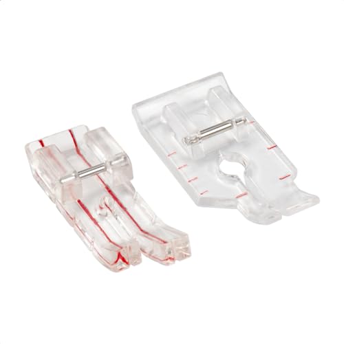 Set de 2 Piezas Prensatelas para Costura 1/4" Transparente miniatura 1