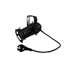 EUROLITE PAR-16 Spot GU-10 zwart | PAR-16-behuizing met GU-10-fitting (met stekker + kabel)