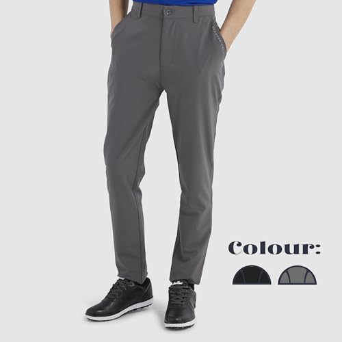 Pantalon de golf pour homme regular fit souple anti transpiration classique