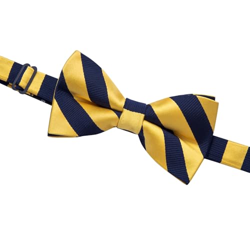 Image of YourTies Bow Ties for Men Pretied Bowties Solid Color Satin Bow Tie Formal Business Tuxedo Wedding Party Prom