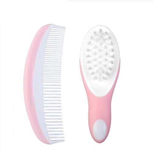 Image of Grooming Comb & Brush Set for Babies /Infants /Toddlers /Newborns-Pink