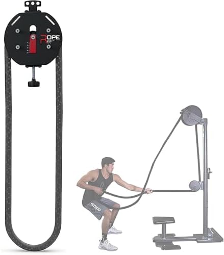 Full Body Rope Machine - Endless Trainer with Smooth Pulley, 20kg Resistance for Strength, Stamina, Coordination - Portable Home Gym Equipment