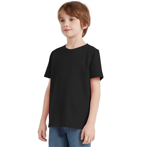 Image of Dreammonkey 2T-12Years Kids Cotton T-Shirt Short Sleeve Crew Neck Tshirt for Boys and Girls