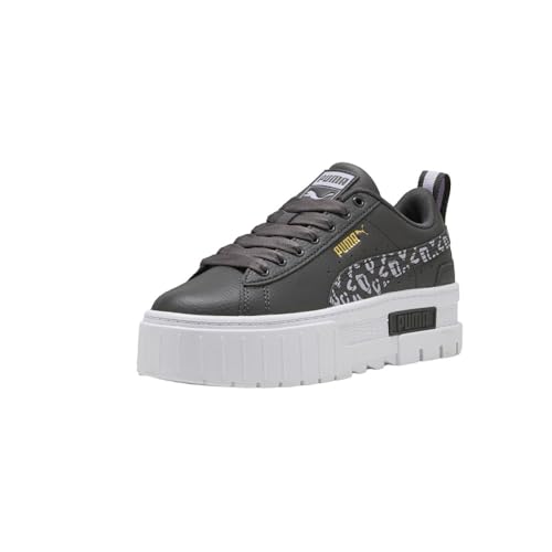 PUMA Kids Girls Mayze Wild Lace Up Sneakers Shoes Casual - Grey2