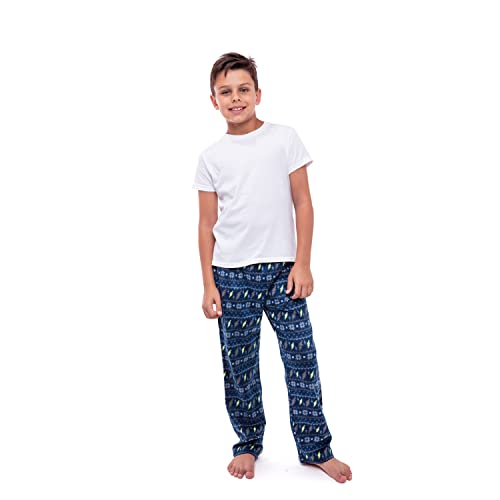 Sleep On It 3-Pack Boys Pajama Pants | Soft Kids Pajama Pants – (3 Pack) (Blue-Orange-Gray, 8-10) #TOP2