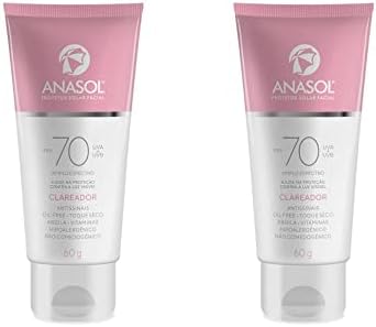 COMBO 2 UN PROTETOR SOLAR FACIAL CLAREADOR ANASOL FPS 70 VEGANO
