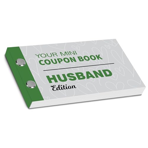 RED OCEAN Libro de cupones para marido, aniversario, San Valentín, regalo para marido, regalo de cumpleaños para marido, divertido regalo de cumpleaños para él, libro de actividades, idea de regalo