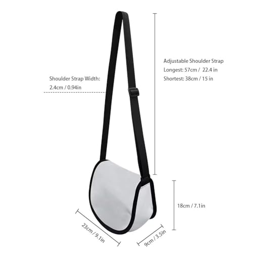 Rainbow Heart Women Vintage Messenger Bag Aztec Tribal Semi Circle Crossbody Bag Clover Music Note Canvas Handbags2