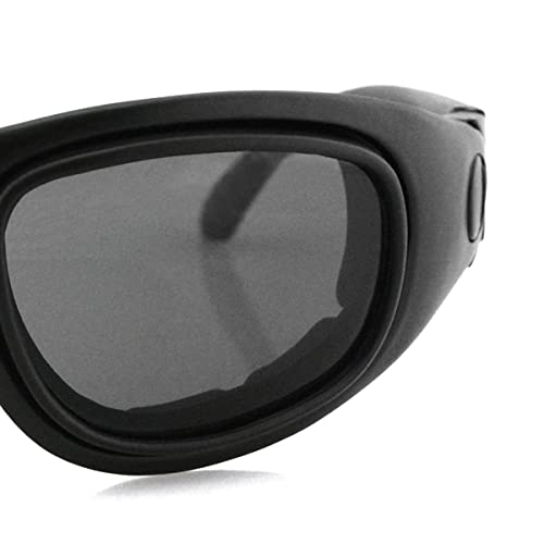 Bobster Eyewear BSSA201AC Sport and Street 2 Convertible Sunglasses, Black Frame/3 Lenses2