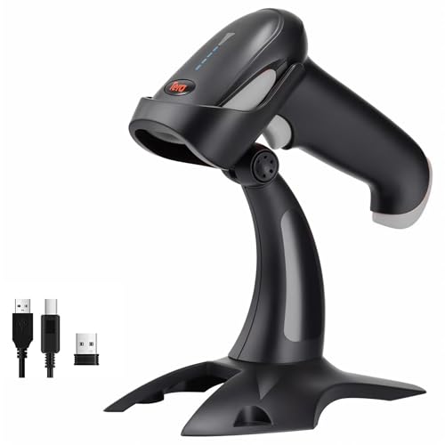 Tera 2個セットワイヤレスバーコードスキャナー　バーコードリーダーQRコード 31tf8qJj68L.jpg