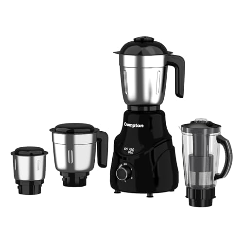 See full amazon price history chart for CROMPTON DS 750W Mixer Grinder- 750W Powertron Motor for faster grinding results | Motor Vent-X for durability | 4 Jars (1.5L with FF, 1.5, 1L, 0.4L) 2 Years Warranty on Product & Motor. CROMPTON DS 750W Mixer Grinder- 750W Powertron Motor for faster grinding results | Motor Vent-X for durability | 4 Jars (1.5L with FF, 1.5, 1L, 0.4L) 2 Years Warranty on Product & Motor. (B0D5YV5FD5) Amazon Price History, Amazon Price Tracker