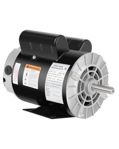 Air Compressor Electric Motor 5 HP, 3450 RPM, 230V, 56Hz