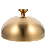 NUOBESTY Edelstahl Steak Plate Dome Rundes Isolierendes Lebensmittel abdeckhaube für Westliche Küche Robuster Food Serving Dome mit Praktischem Griff Vielseitig für Menü Servierteller