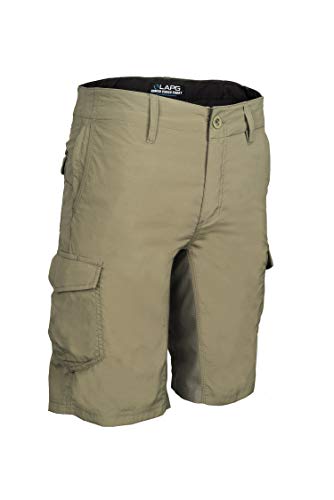 LA Police Gear 100% Rip-Stop Nylon Fabric Nomad Cargo Board Short -OD GREEN-42