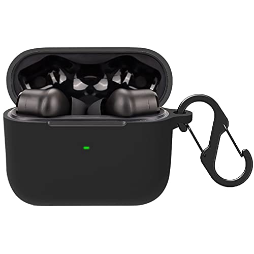 Compatible with Razer Hammerhead True Wireless Pro Case, Lamshaw Protective Soft TPU Case with Keychain Compatible with Razer Hammerhead True Wireless Pro (Black)