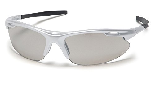 Pyramex Safety Avante Eyewear, Silver Frame, Indoor/Outdoor Mirror Lens