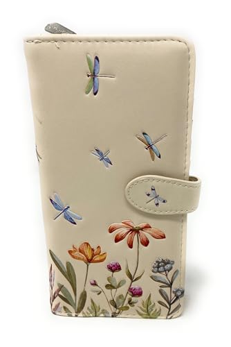 Shag Wear Dragonfly Meadow Large Insect Wallet for Women and Teen Girls Vegan Faux Leather 7