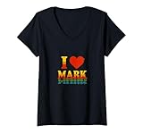 Photo Gallery donna i love mark romantico nome cuore design per coppie maglietta con collo a v Photo Gallery donna i love mark romantico nome cuore design per coppie maglietta con collo a v
