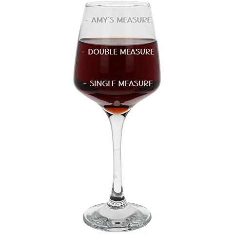 Personalised Large Wine Glass with Engraving Cover