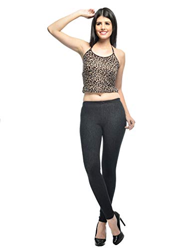 Image of Frenchtrendz Women's Slim Fit Mid Rise Stretchable Cotton Modal Spandex Jegging Pull On