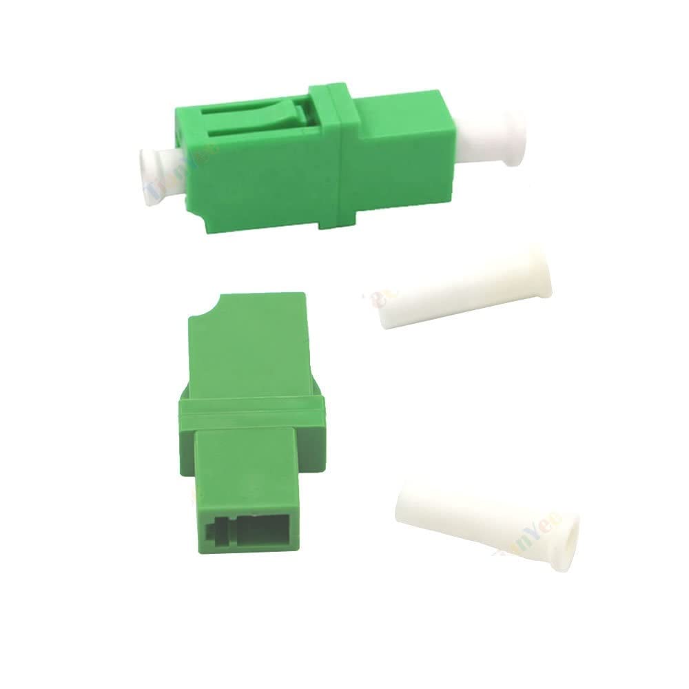 50 stücke 100~500 stücke LC APC Simplex Single-Mode Fiber Optic Adapter LC Optische Faser Koppler LC/APC Flansch LC Stecker Single Core (Color : 100pcs)