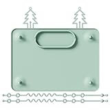 Baby Placemat, Silicone Suction Placemat for Toddler, Baby Place Mat with 2 Silicone Straps, Waterproof Non-Slip Dinning Table Mat, Dishwasher Safe (Green, 11.8''×8.5'')