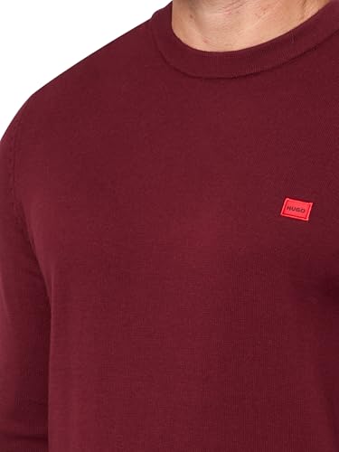 HUGO Men's Small Woven Label Cotton Sweater3