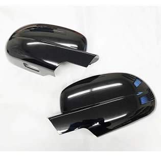 Ghxsport Ultra Finish Glossy-Black Series 2pcs Full Mirror Covers for 2007-2013 Chevrolet Silverado+Suburban+Tahoe+Avalanche GMC Sierra+Yukon Cadillac Escalade