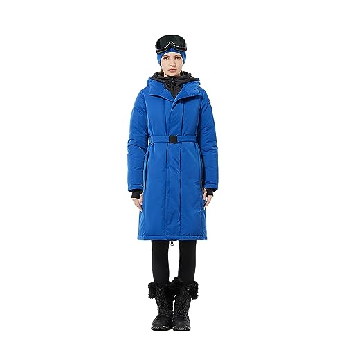 Fitouch Mai Women's Long Down Puffer Snow Coat Jacket | Water Repellent Parka | 750+ Fill Power