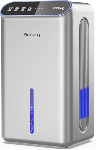 85 OZ Dehumidifier for Home, 800 sq ft Quiet Dehumidifier with Drain Hose, Reusable Filter, Sleep Mode, Auto Shut Off, Timer, Portable for Bedroom Bathroom, Basement