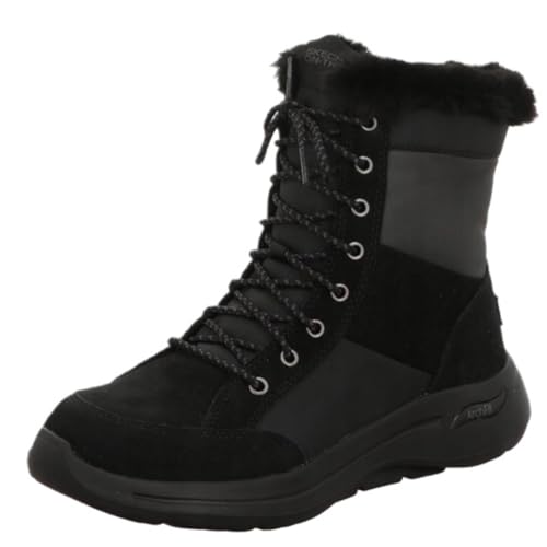Bottes SKECHERS GO WALK légères et respirantes avec soutien de voûte plantaire noir gris