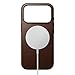 NOMAD Modern Leather Case Brown Compatible with iPhone 17 Pro Leather Magsafe Charging Compatible Phone Case for iPhone 17 Pro
