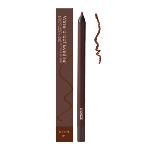 Lápices Delineador de Ojos,Lápiz Delineador 2 en 1 Impermeable Afilable | Aplicación Maquillaje de Belleza Resistente para Mujeres y Jóvenes Uso Diario