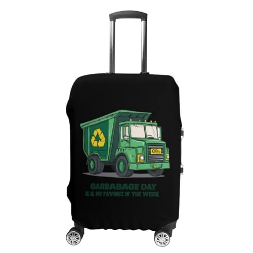 Garbage Truck Luggage Cover Suitcase Protector Travel Baggage Covers for Men Women XL