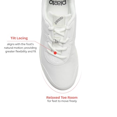 Image of Plaeto Aspire Unisex Black School Shoes for Boys and Girls | Uniform Shoes for Kids | Tilt Lace up Closure, Breathable Upper | Multiplay Sports Shoes - Girl | Boy | Child | Kids School Shoes Black