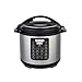 MEBASHI Japan 1600W 12L Digital Electric Pressure Cooker 13-in-1 Multi-Function Cooker with Over 10 Safety Features - (1600W) Black (ME-PC812)