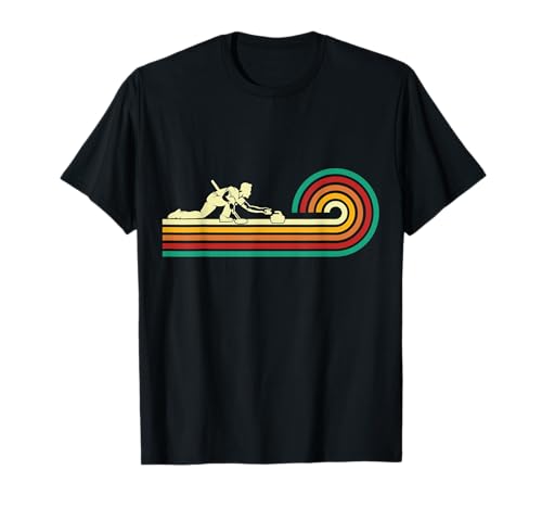 Curler sliding Curling Stone Retro Curling T-Shirt